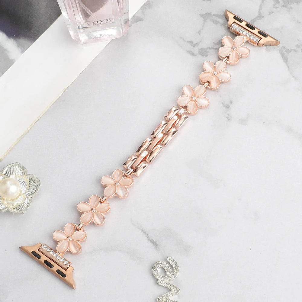 Bracelet Fleur — Apple Watch Femme