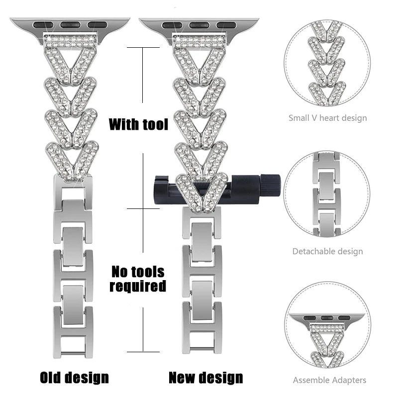 Bracelet Étincelle — Apple Watch Femme