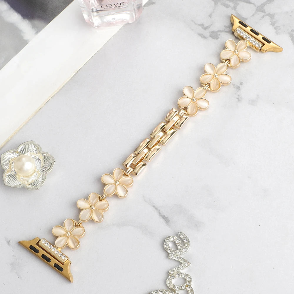 Bracelet Fleur — Apple Watch Femme
