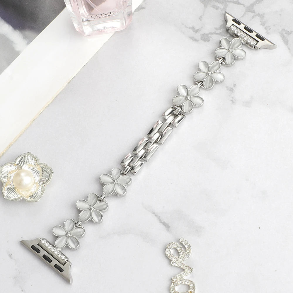 Bracelet Fleur — Apple Watch Femme