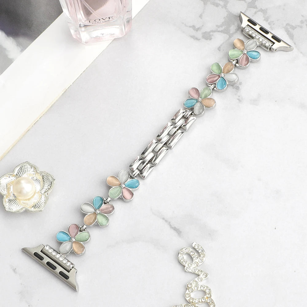 Bracelet Fleur — Apple Watch Femme
