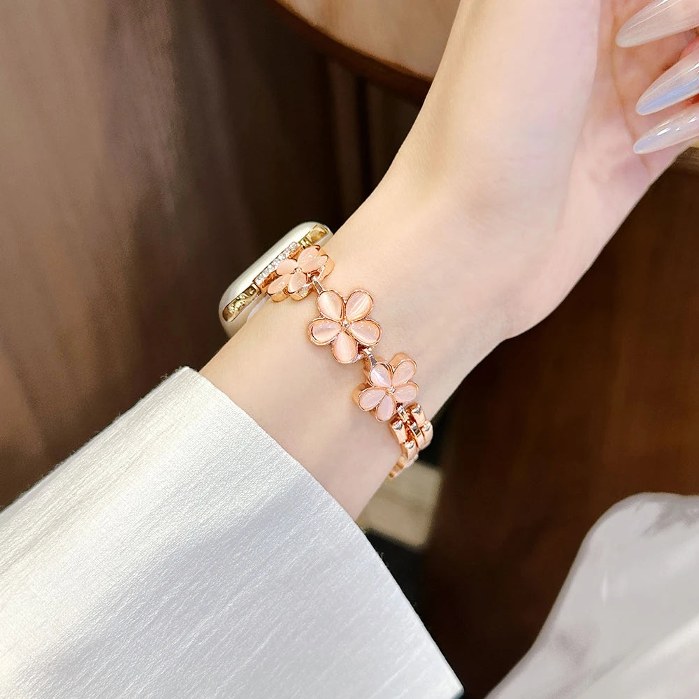 Bracelet Fleur — Apple Watch Femme