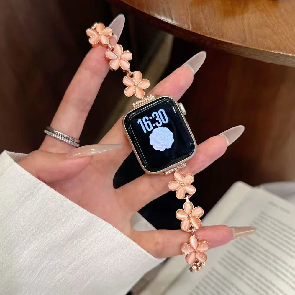 Bracelet Fleur — Apple Watch Femme