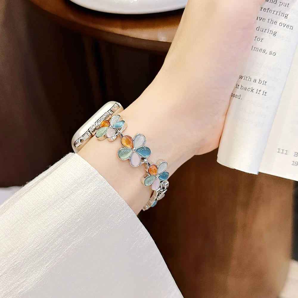 Bracelet Fleur — Apple Watch Femme